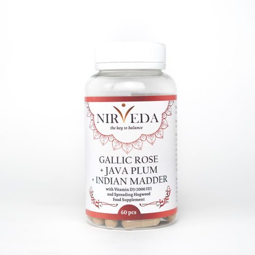 Nirveda Gallic Rose + Java Plum + Indian Madder, 60 pcs