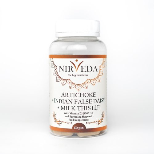 Nirveda Artichoke + Indian False Daisy + Milk Thistle, 60 pcs