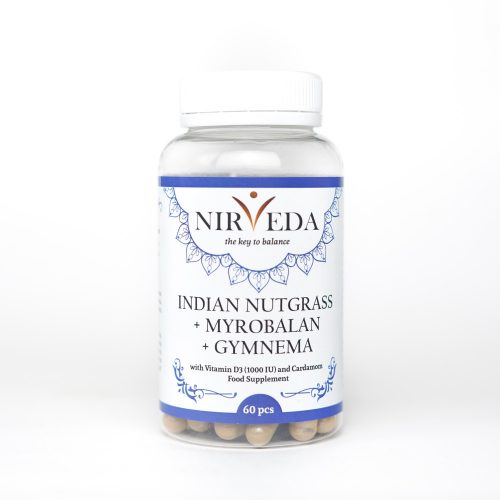 Nirveda Indian Nutgrass + Myrobalan + Gymnema, 60 pcs